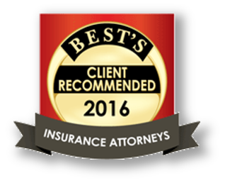BestMart Best's Client Recommended 2016 Insurance Attorneys | Galloway, Wettermark, & Rutens, LLP